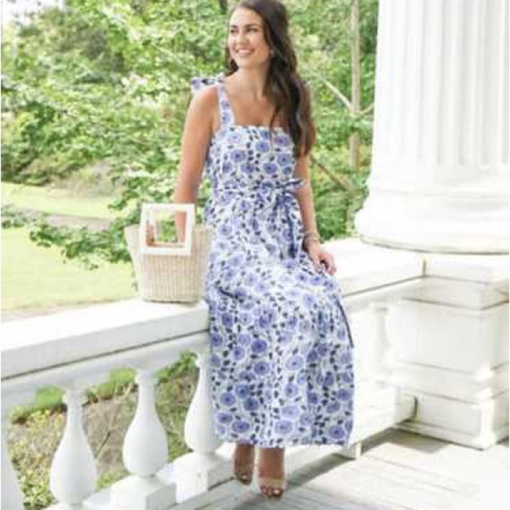 Victoria Dunn | King Street Maxi Dress in Chive Blossom Size XS/M
